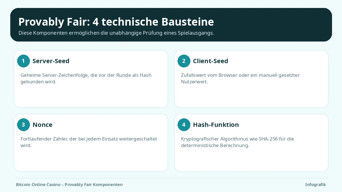 bitcoin online casino provably fair komponenten